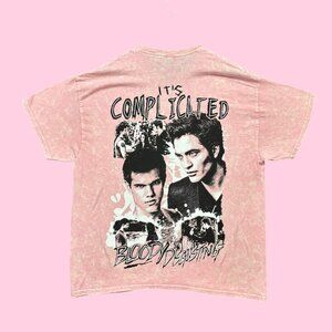 Bloody Disgusting x Twilight It's Complicated Mineral Wash Tee L